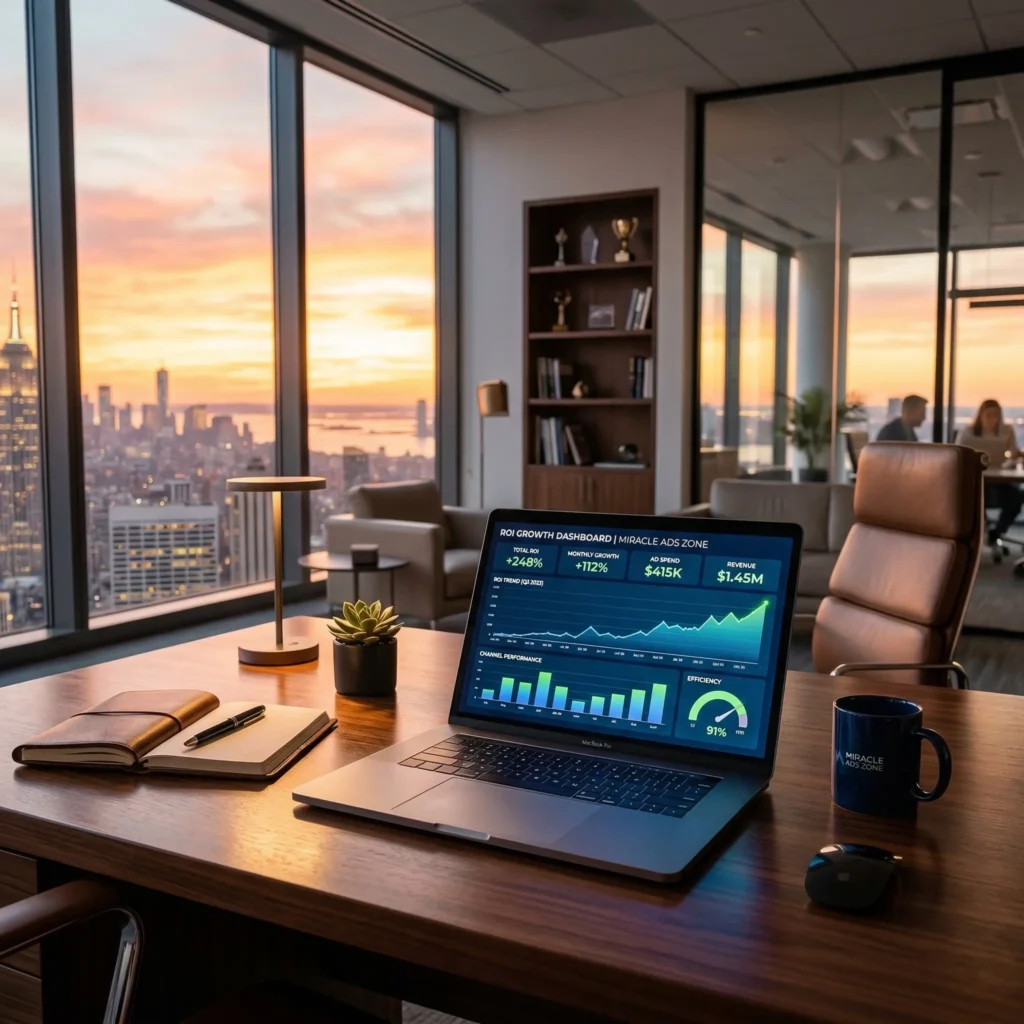 1_sunset-office-roi-growth-laptopmiracle-ads-zone-hi_sunset-office-roi-growth-laptop_miracle-ads-zone_high-end_office_202603211633